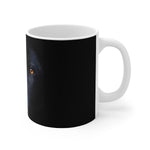 Dark German Shepherd Black Ceramic Mug :