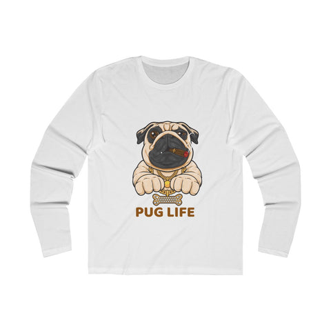 Pug Life Men's Long Sleeve Crew Tee