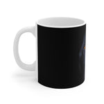 Dark German Shepherd Black Ceramic Mug :