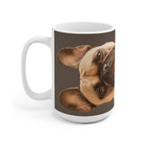 Cute Bull Dog White Ceramic Mug