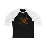 Party Pug Unisex 3/4 Sleeve Baseball Tee