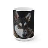 Awesome German Shepherd Black Ceramic Mug