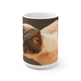 Cute Bull Dog White Ceramic Mug